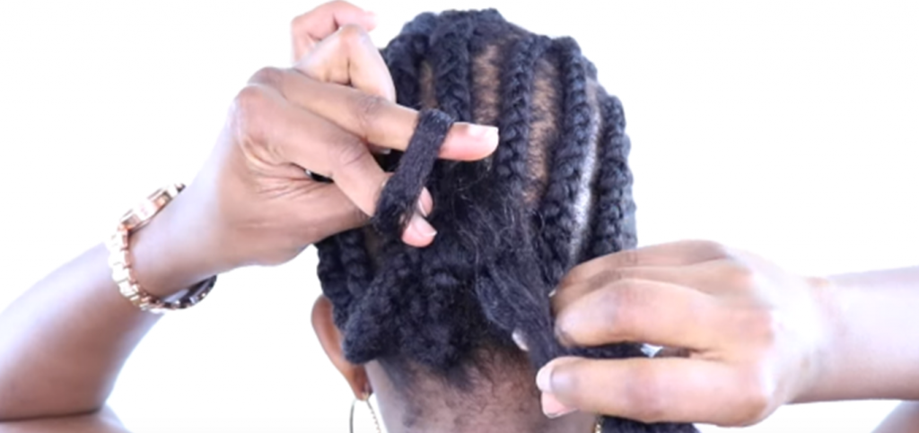 installation crochet braids 3